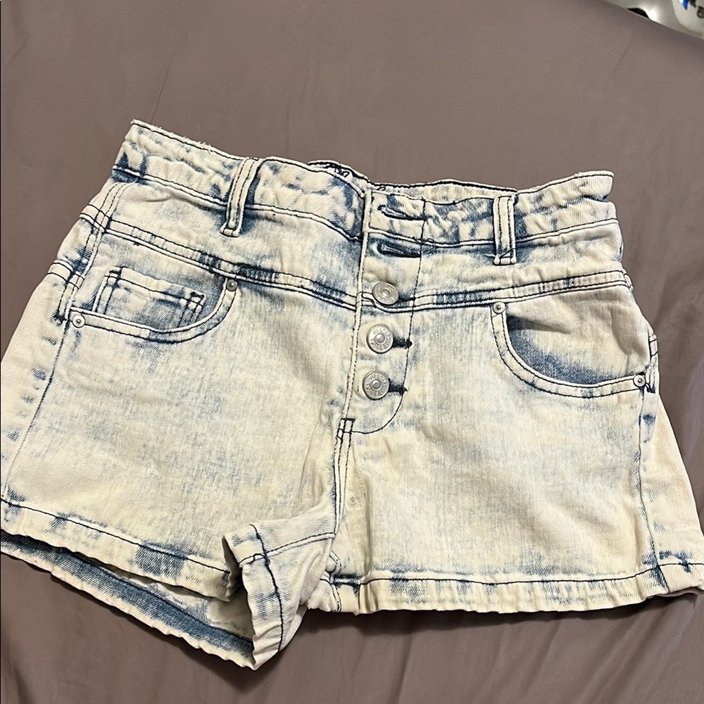 dELiA*s Blue Jean Shorts High-Waisted Distressed